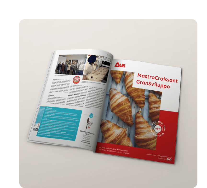 Contenuto social per Alpi: strategia food B2B, shooting prodotto e comunicazione per semilavorati da forno