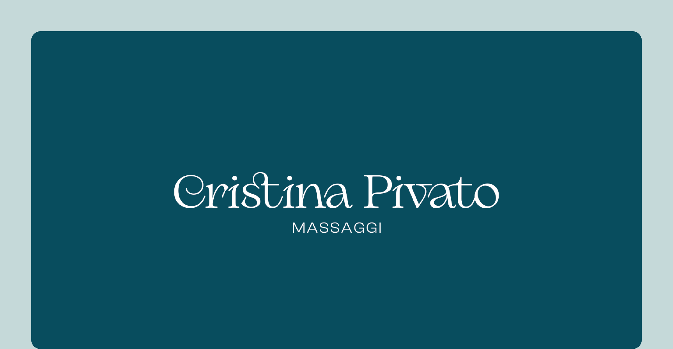 Palette e tipografia per Cristina Pivato: rebranding e materiali coordinati per studio olistico e naturopatico