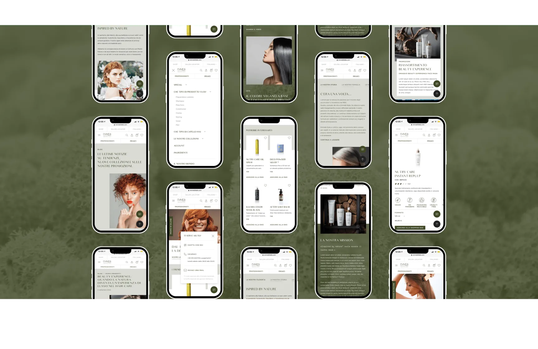 Griglia di schermate mobile EMMEBI