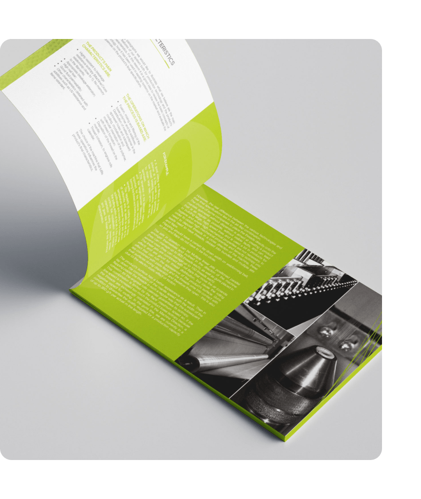 Composizione fotografica per SC&T: identità coordinata e materiali espositivi per automazione industriale Nonwoven